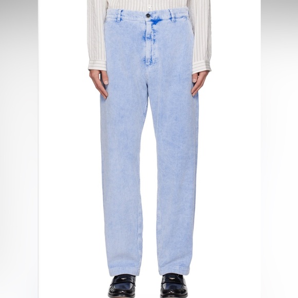 Barena Blue Sesto Olsar Corduroy Pants In Turchin Size 34